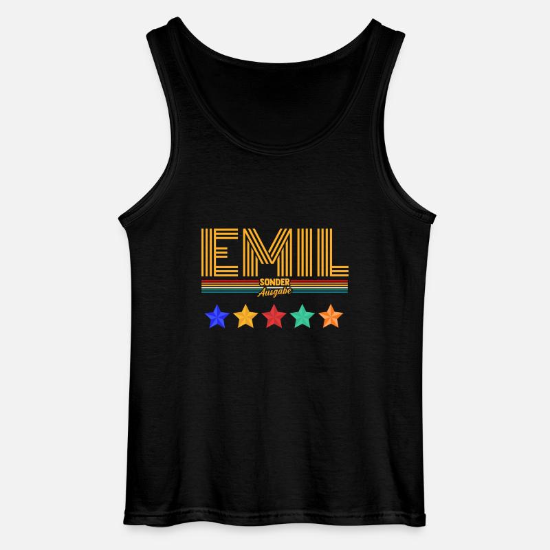 Emil - Gildan Männer Tank Top - Schwarz
