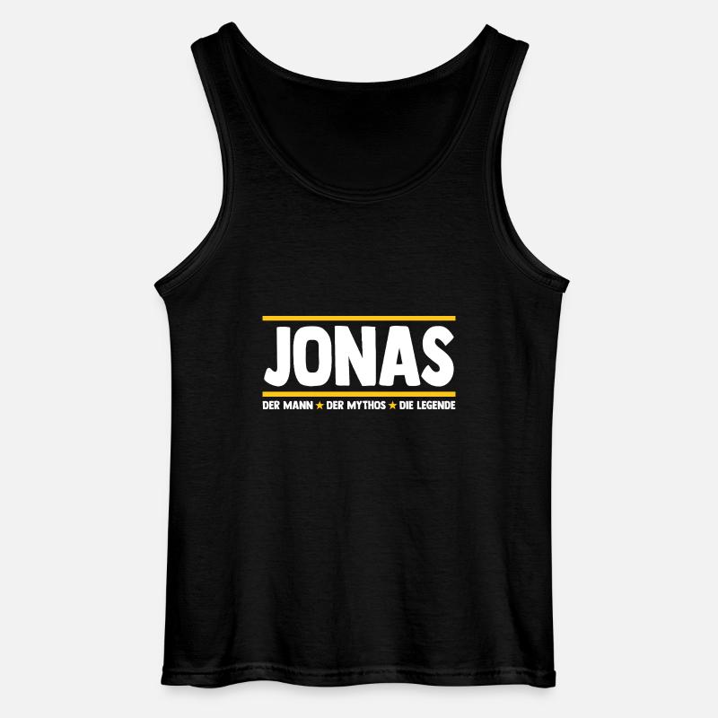 Jonas - Gildan Männer Tank Top - Schwarz