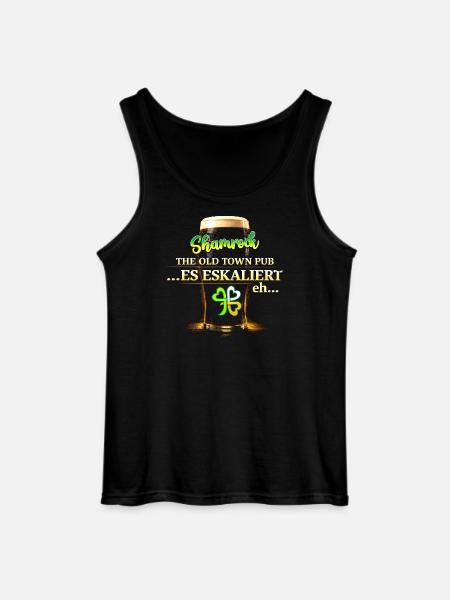 shamrock_es_eskaliert_eh - Gildan Männer Tank Top - Schwarz