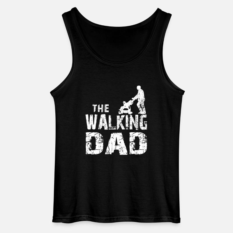 Walking DAD - Gildan Männer Tank Top - Schwarz