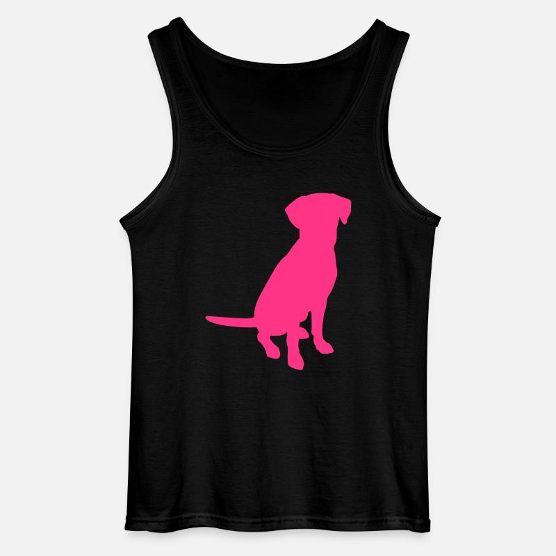 Labrador - Gildan Männer Tank Top - Schwarz