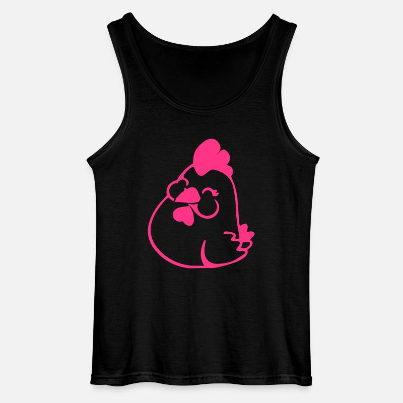 Hen Comic - Gildan Männer Tank Top - Schwarz