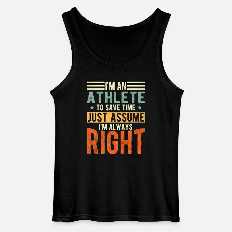 Athlet - Gildan Männer Tank Top - Schwarz