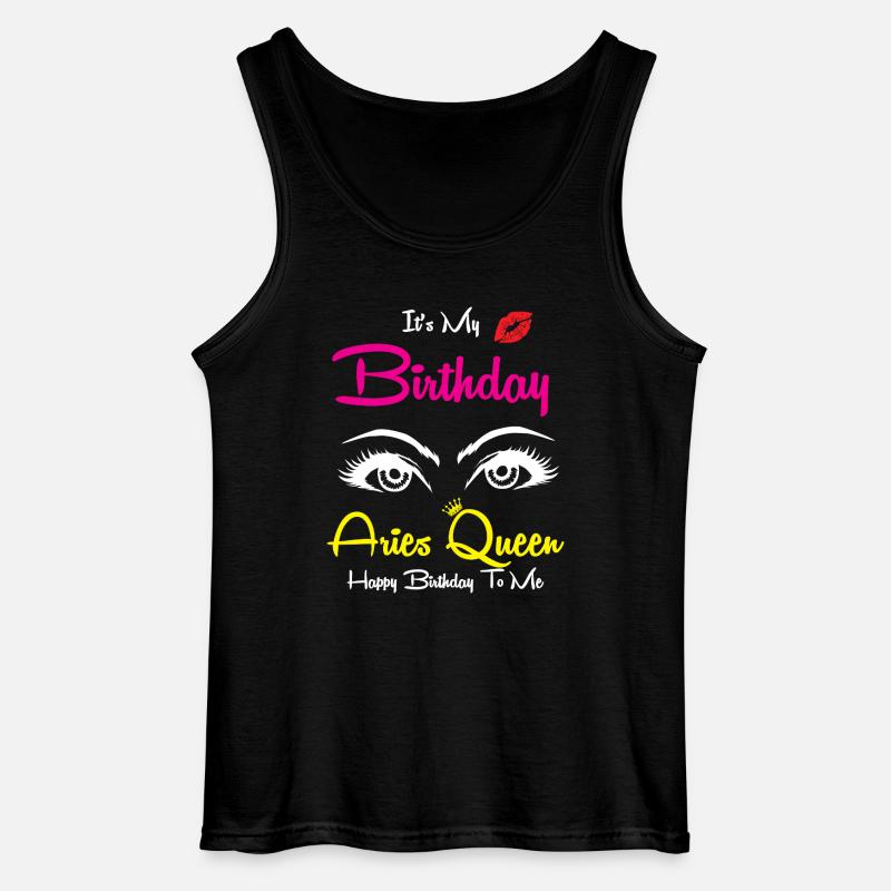 Sternzeichen Widder - Gildan Männer Tank Top - Schwarz
