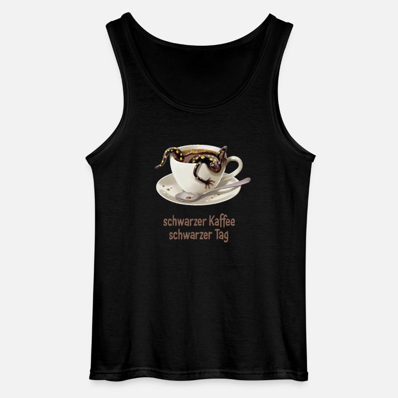 Kaffee-Salamander 1 - Gildan Männer Tank Top - Schwarz