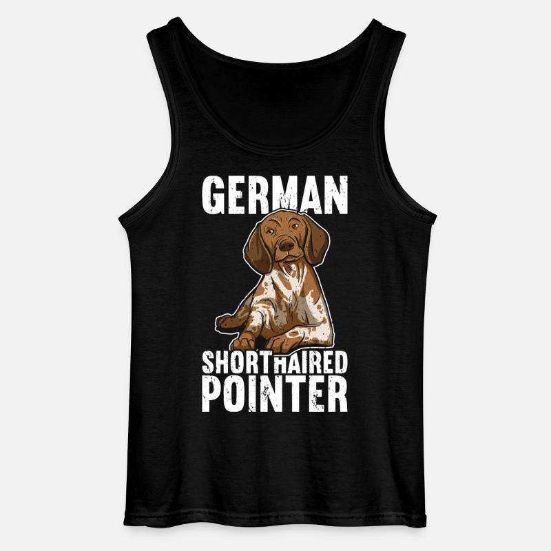 German Shorthaired Pointer - Gildan Men’s Tank Top - black