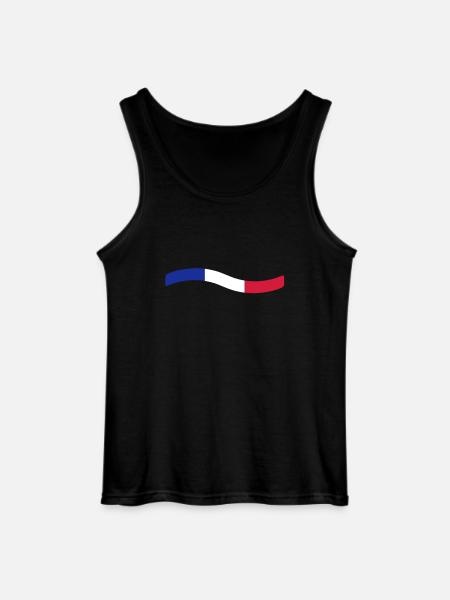 France - Gildan Men’s Tank Top - black