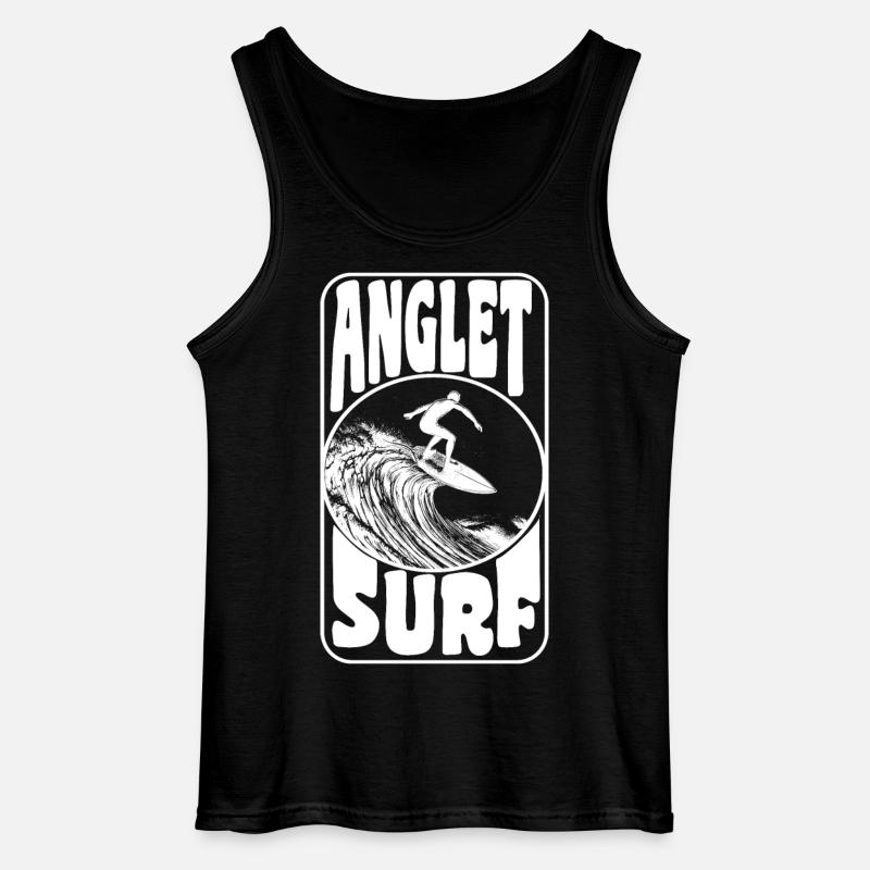 ANGLET - Gildan Männer Tank Top - Schwarz