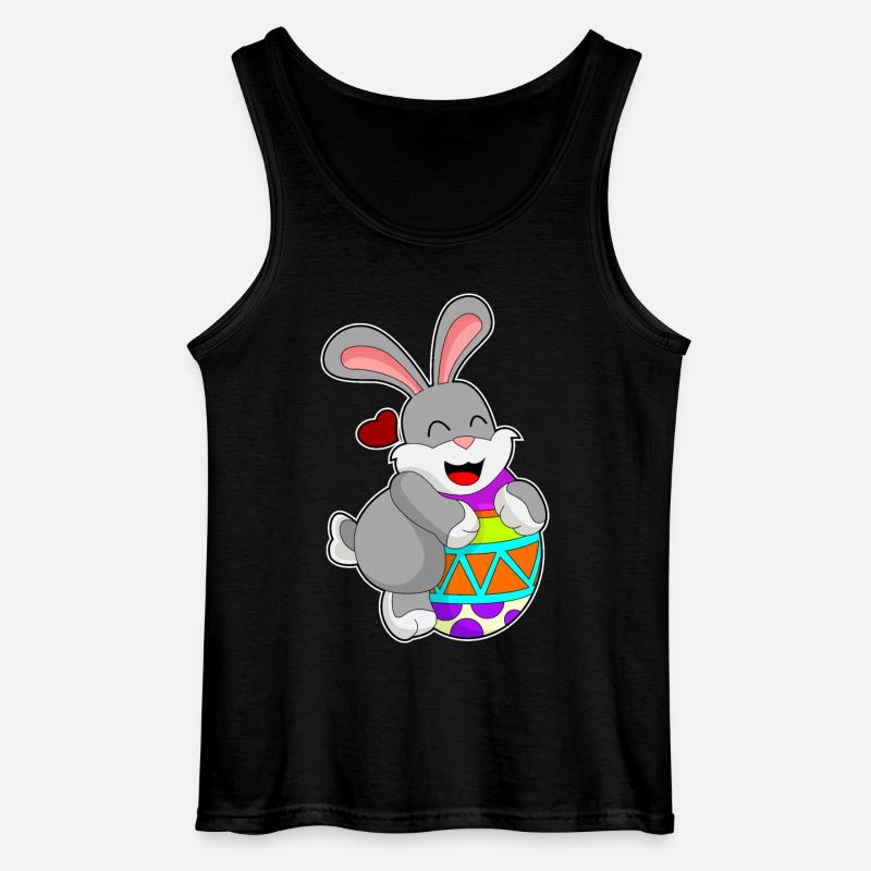 Hase Ei - Gildan Männer Tank Top - Schwarz