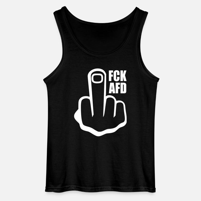 Fck afd - Gildan Männer Tank Top - Schwarz