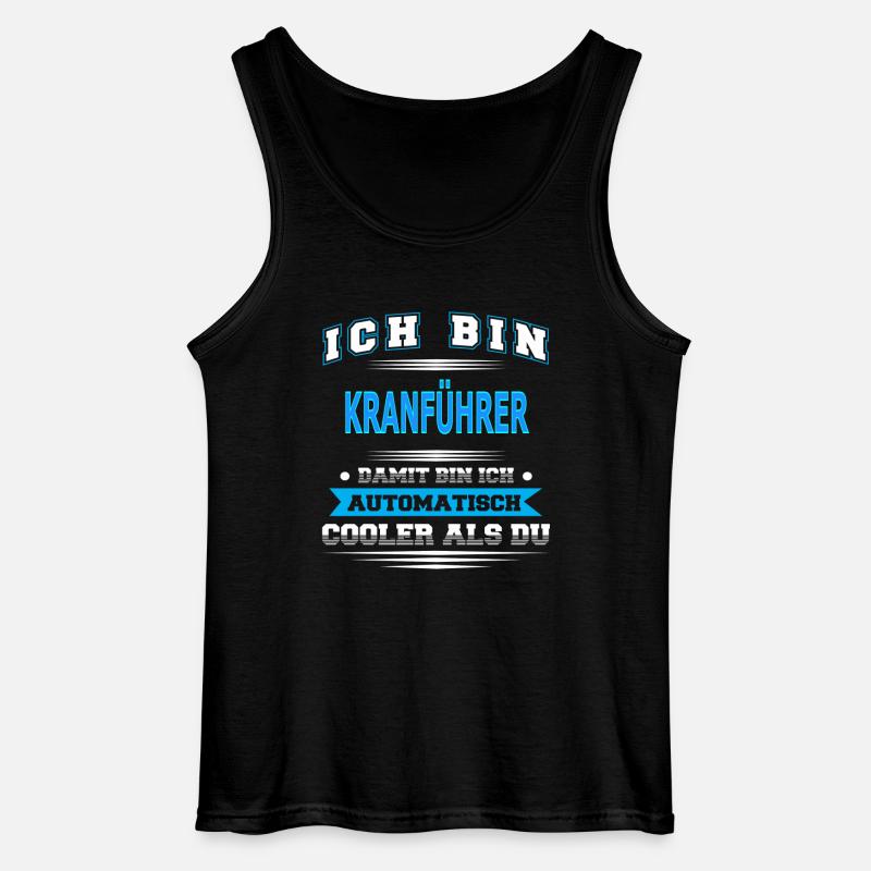 KRANFÜHRER - Gildan Männer Tank Top - Schwarz