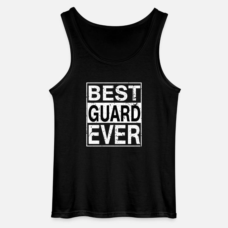 Best Guard ever Guard Gift - Gildan Men’s Tank Top - black