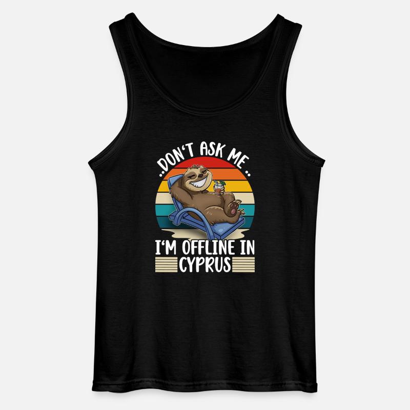 Zypern Urlaub - Gildan Männer Tank Top - Schwarz