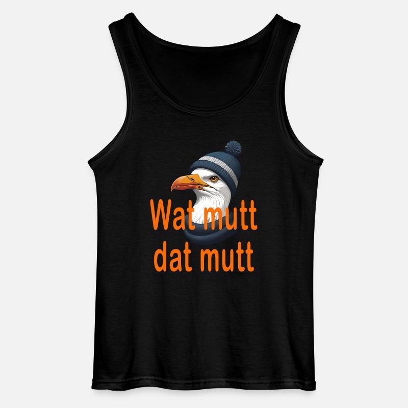 Wat mutt dat mutt - Gildan Männer Tank Top - Schwarz