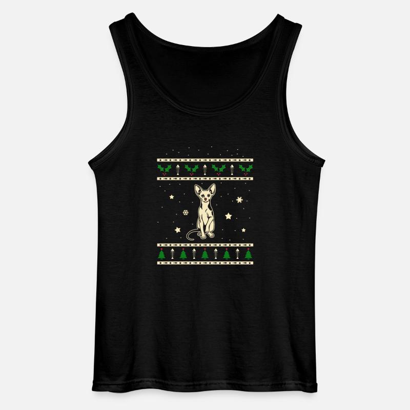 Sphynx Weihnachtsgeschenk - Gildan Männer Tank Top - Schwarz