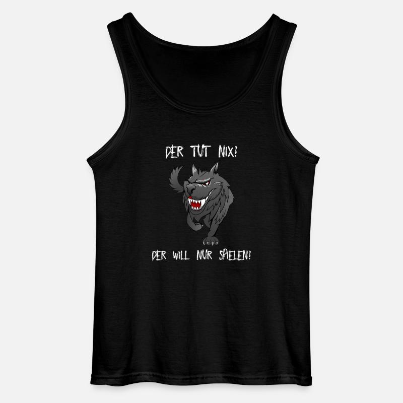 Der tut nix Hund - Gildan Männer Tank Top - Schwarz