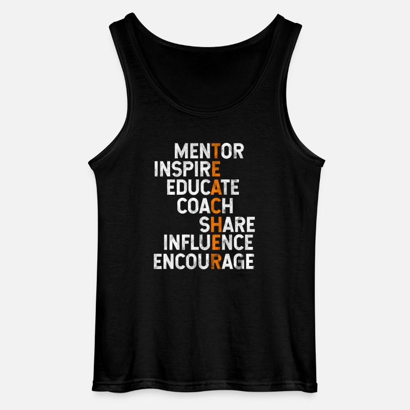 Geschenk für Lehrer oder Lehrerin - Gildan Männer Tank Top - Schwarz