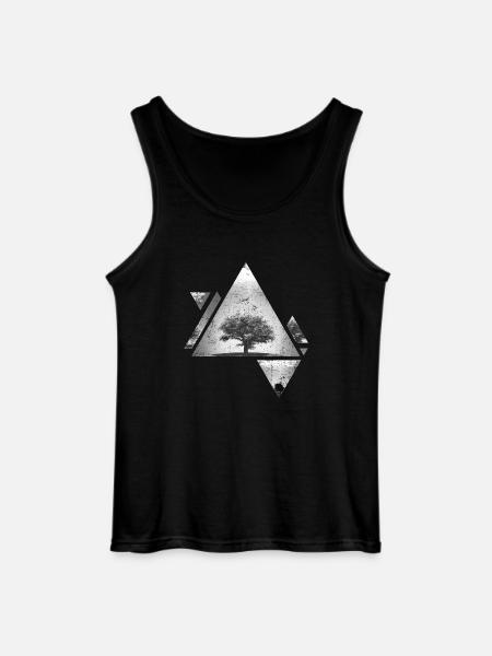 Hipster Dreieck Wald Baum Bäume Geschenk Wildnis - Gildan Männer Tank Top - Schwarz