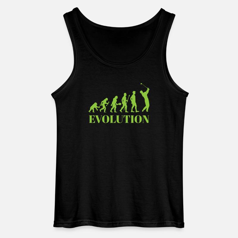 Evolution - Golf - Lustig - Fun - Geschenk - Gildan Männer Tank Top - Schwarz