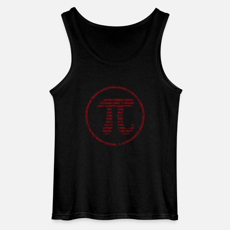 Pi - Pi Day - rot - Gildan Männer Tank Top - Schwarz
