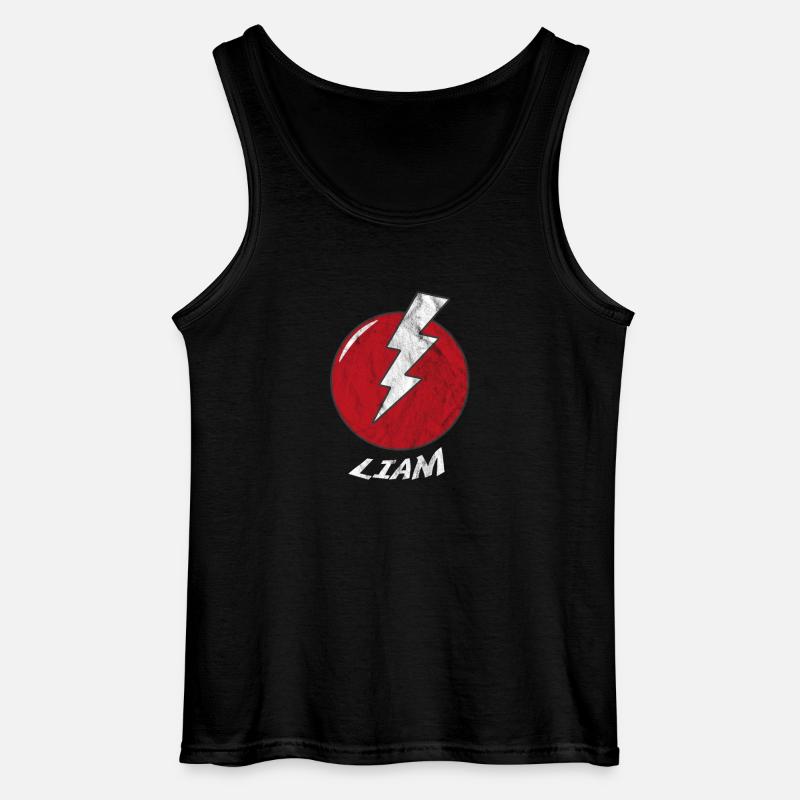 Blitz Namenshirt Superhero Superheld Liam - Gildan Männer Tank Top - Schwarz