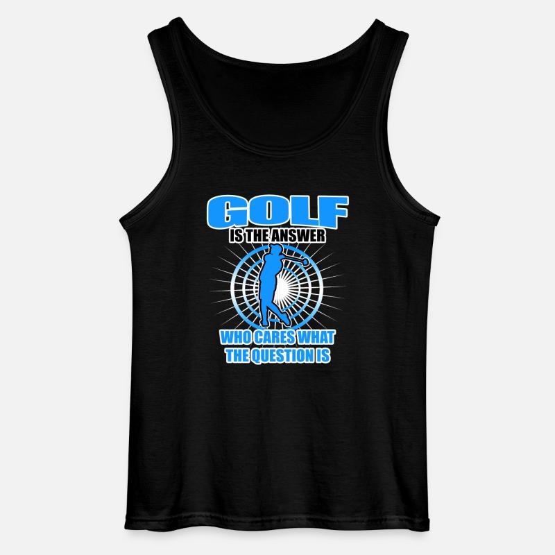 Golf Geschenk - Gildan Männer Tank Top - Schwarz