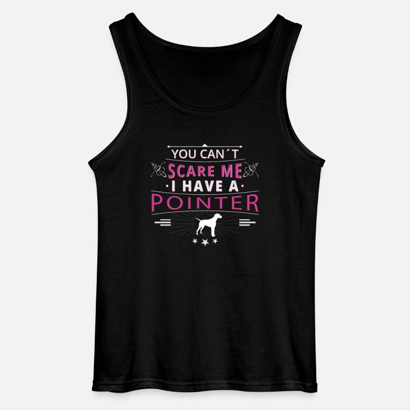 English Pointer scare Pointer - Gildan Männer Tank Top - Schwarz
