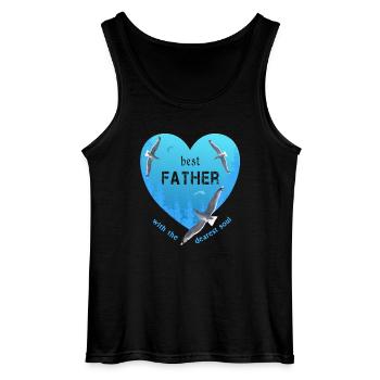best father - Gildan Männer Tank Top - Schwarz - Vorne - AI Model Male 185 dark (185cm)