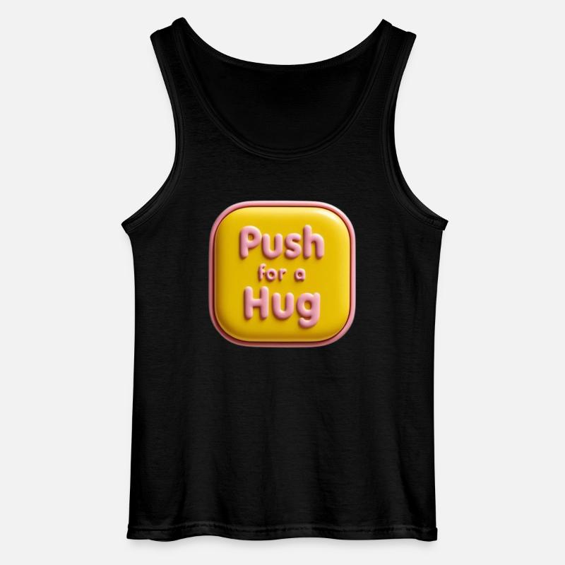 Push for ahug - Gildan Männer Tank Top - Schwarz