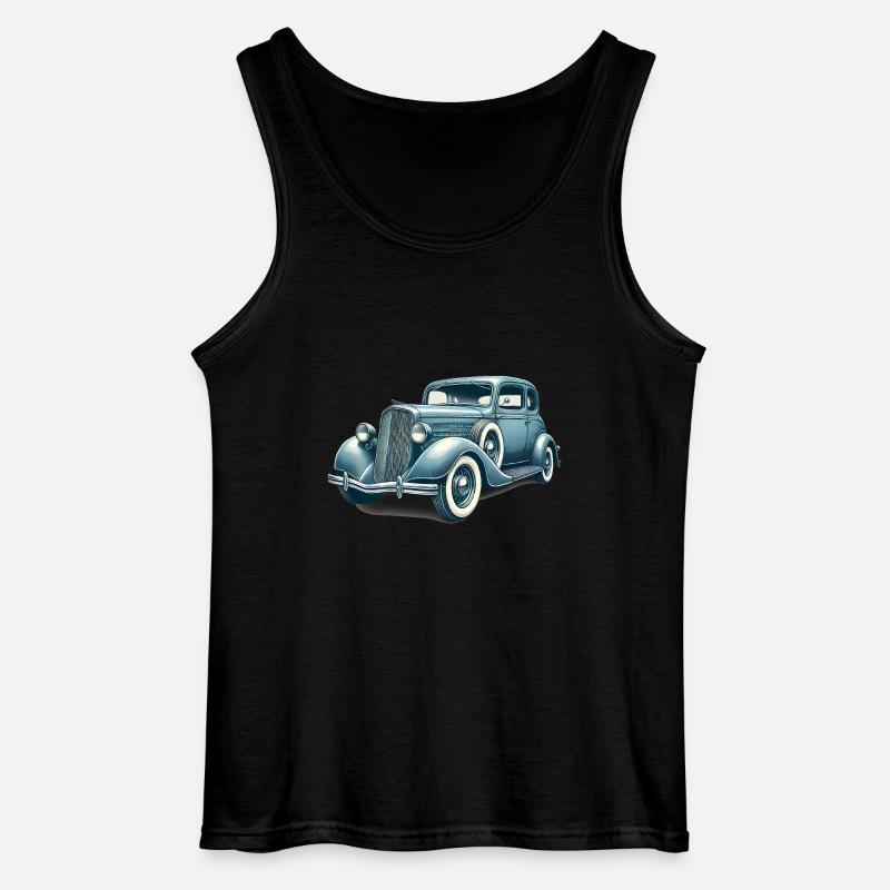 Oldtimer Oldtimer Illustration - Gildan Männer Tank Top - Schwarz