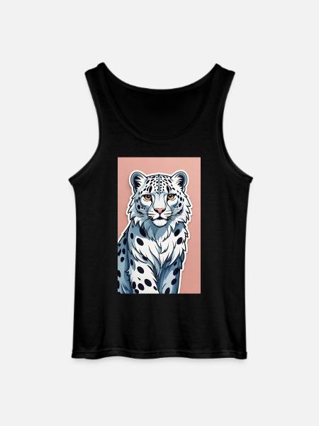 Snow Leopard | Leopard | Predator - Gildan Men’s Tank Top - black