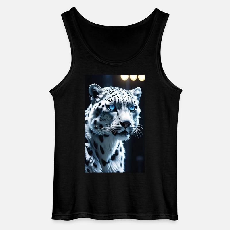 Schneeleopard | Leopard | Raubtier - Gildan Männer Tank Top - Schwarz