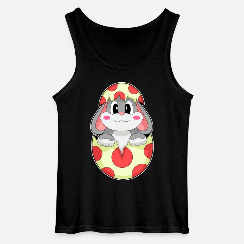 Hase Ei - Gildan Männer Tank Top - Schwarz