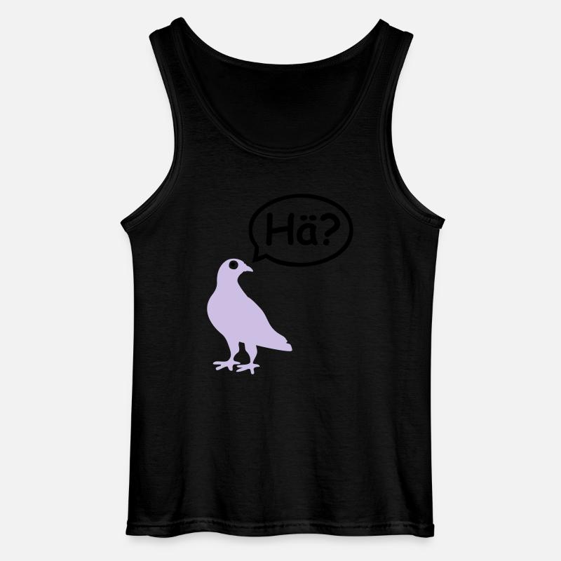 Lustige Taube - Gildan Männer Tank Top - Schwarz