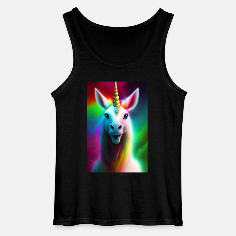 Einhorn - Gildan Männer Tank Top - Schwarz