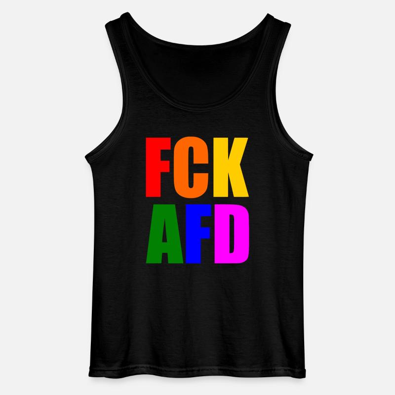 Fck afd - Gildan Männer Tank Top - Schwarz