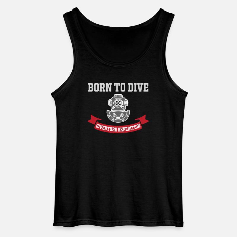 Born to Dive - Gildan Männer Tank Top - Schwarz