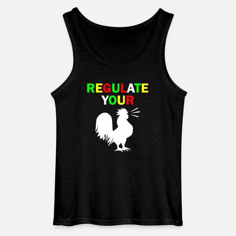 regulate your chicken - Gildan Männer Tank Top - Schwarz