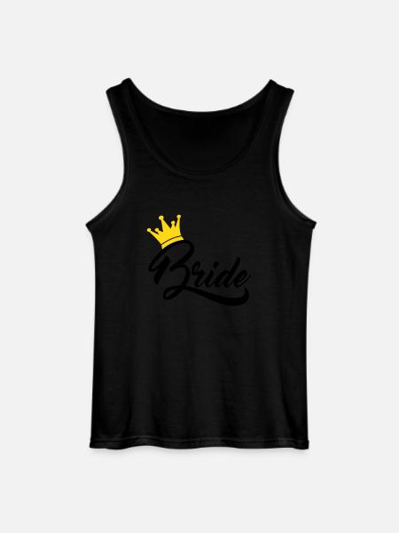 bride - Gildan Men’s Tank Top - black