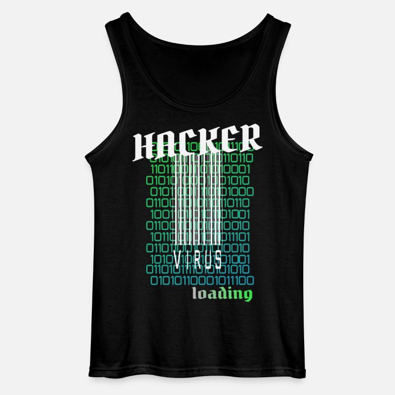 Anonymous, hacker - Gildan Men’s Tank Top - black