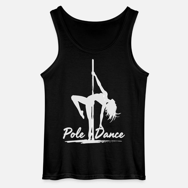 Pole Dance Poledancerin Silhouette Geschenk - Gildan Männer Tank Top - Schwarz