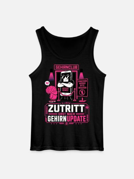 Zutritt erst nach Gehirnupdate - Gildan Männer Tank Top - Schwarz