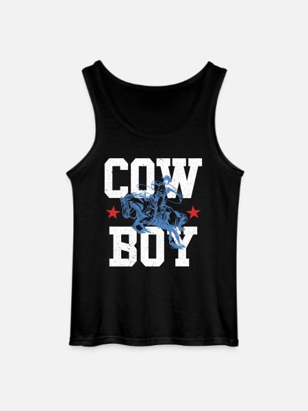 Cowboy - Gildan Men’s Tank Top - black