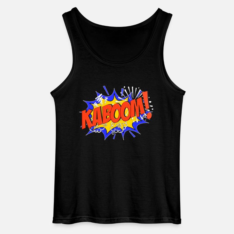 KABOOM Comic KABOOM! - Gildan Männer Tank Top - Schwarz