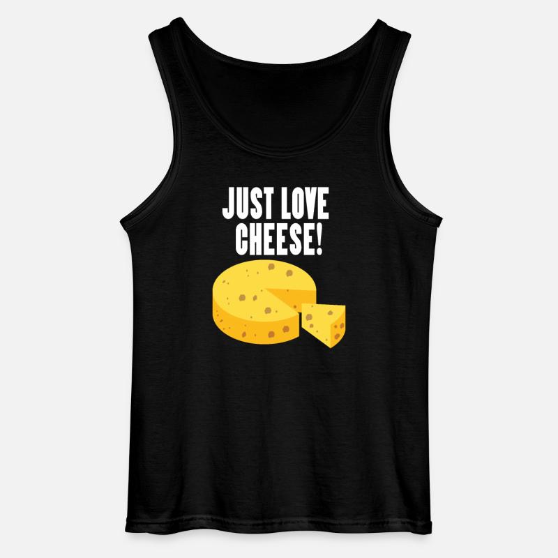 Cheese - Gildan Männer Tank Top - Schwarz