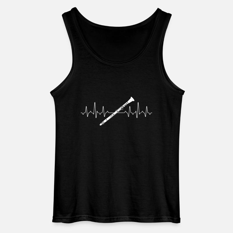 Klarinette - Gildan Männer Tank Top - Schwarz