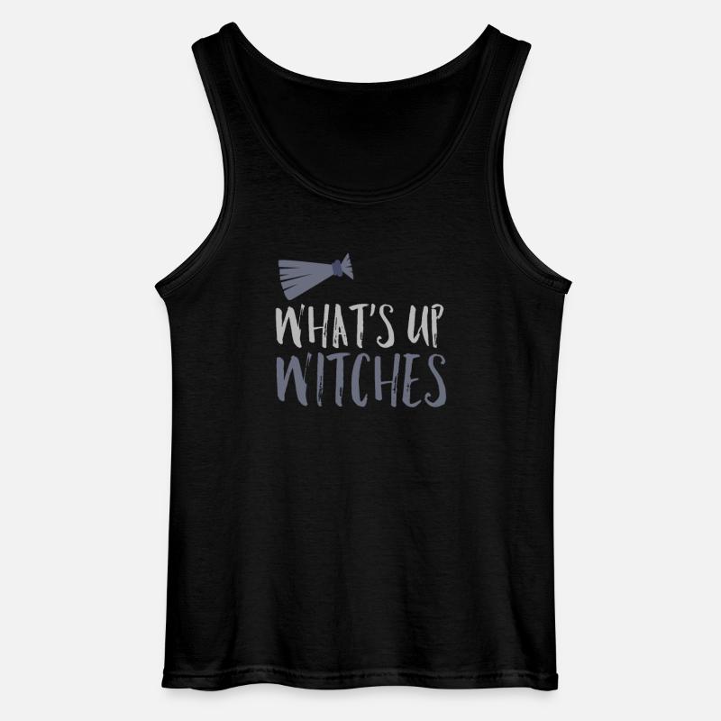 Hexenbesen Hexe Geschenk - Gildan Männer Tank Top - Schwarz