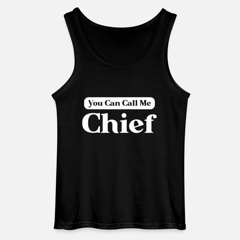 Chefkoch Geschenk Spruch Küchenchef - Gildan Männer Tank Top - Schwarz