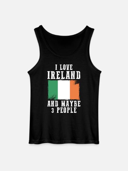 Irland flag Irske irske morsomme ordtak - Gildan singlet for menn - svart