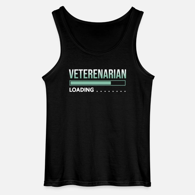 Tierarzt laoding - Gildan Männer Tank Top - Schwarz